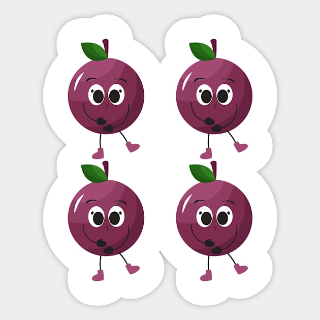 berries Sticker by a2nartworld